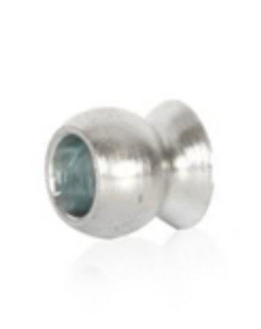 Spacer ball under steering spindle